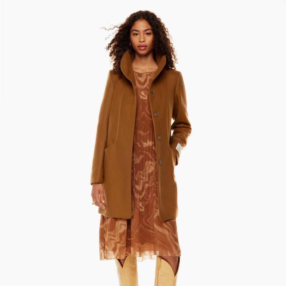 Wilfred Cocoon Coat, XXS, color: cigar